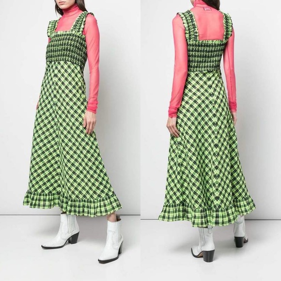 Ganni Dresses & Skirts - GANNI Seersucker Check Dress